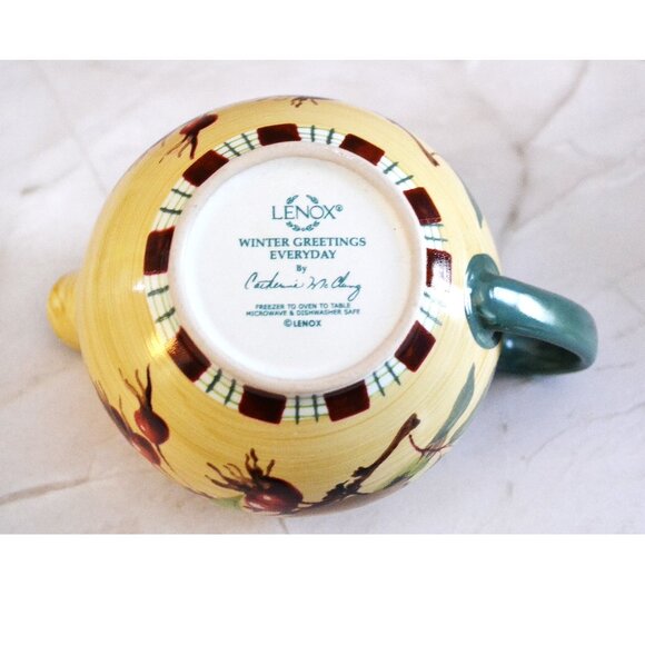 Lenox Winter Greetings Everyday Sugar Bowl And Creamer Christmas Decor - Picture 7 of 12